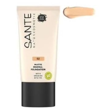 Sante Naturkosmetik Maquillaje Fluido Mineral Mate 02 Warm Meadow 30Ml