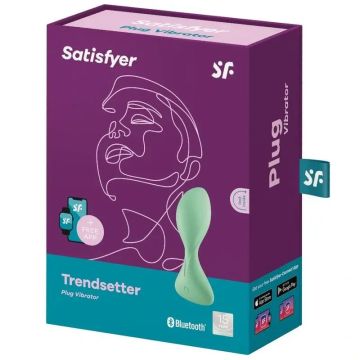 Satisfyer Connect Trendsetter Plug Vibrador App - Verde