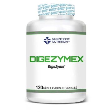Scientiffic Nutrition Digezymex, Enzimas Digestivas Para Mejorar La Digestión YReducir La Acidez, 120 unidades