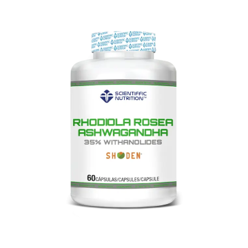 Scientiffic Nutrition Rhodiola Rosea + Ashwaandha, 60 capsulas