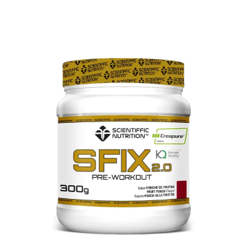 Scientiffic Nutrition Sfix 2.0 Pre-Workout Fruit Punch, 300 g