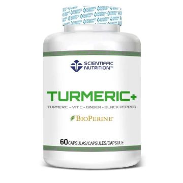 Scientiffic Nutrition Turmeric+ Con Bioperine® , 60 unidades