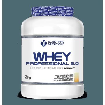 Scientiffic Nutrition Whey Professional 2.0 Caramelo Salado, 2000 gramos