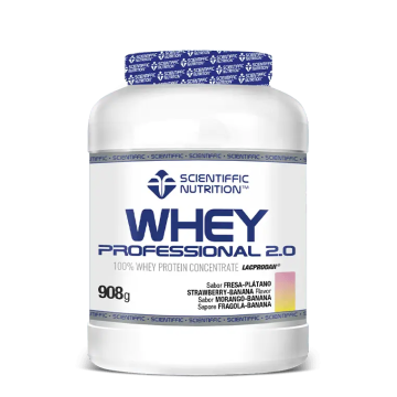 Scientiffic Nutrition Whey Professional 2.0 Fresa Platano, 908 g