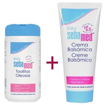 SEBAMED Pack Crema Balsámica 200 ml + Toallitas Oleosas 72 uds
