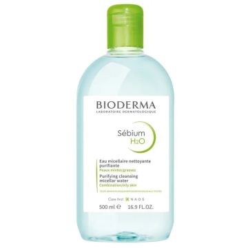 BIODERMA Sebium H2O Agua Micelar, 500 ml