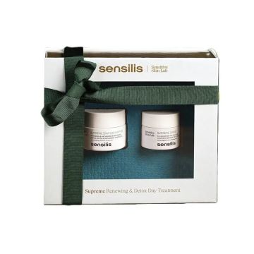 Sensilis Packs Supreme Crema De Día Detox Renovadora Spf + Contorno De Ojos , 70ml