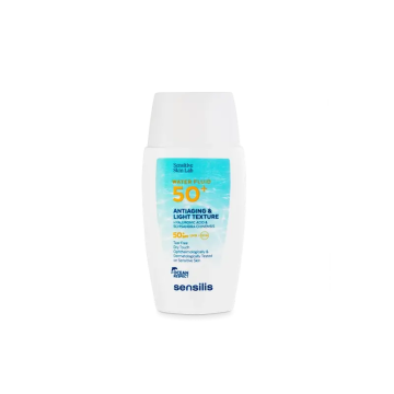 Sensilis Water Fluid SPF 50+ Antiedad Ultrafluido con Ácido Hialurónico ySchisandra Chinensis, 40 ml