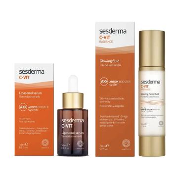 Sesderma Pack C-Vit Liposomal Sérum Facial 30 ml + Radiance Fluido Luminoso 50ml