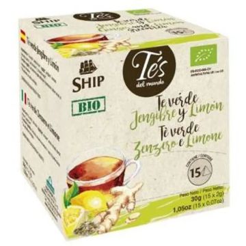 Ship Te Verde Jengibre Limon Infusion 15Piramides