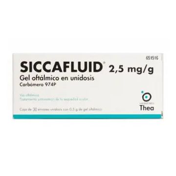 Siccafluid 2,5 mg/g Gel Oftálmico 30 Monodosis