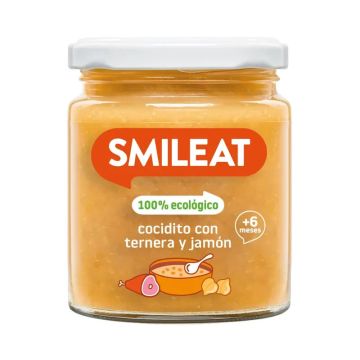 Smileat Tarrito De Cocidito Con Ternera Y Jamón , 230 gr