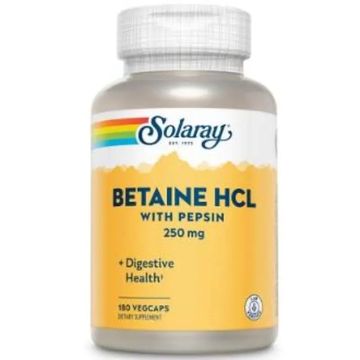 Solaray Betaine Hci 250Mg 180V Cápsulas
