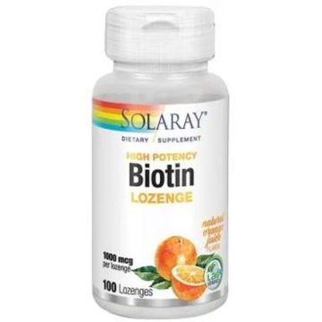 Solaray Biotin 1000Mcg. 100 Comprimidossublinguales