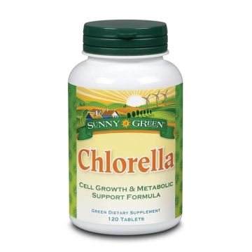 Solaray Chlorella Sunny Green 120 Comprimidos De 1500 Mg