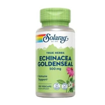 Solaray Echinacea Root-Goldenseal Root 100 Cápsulas