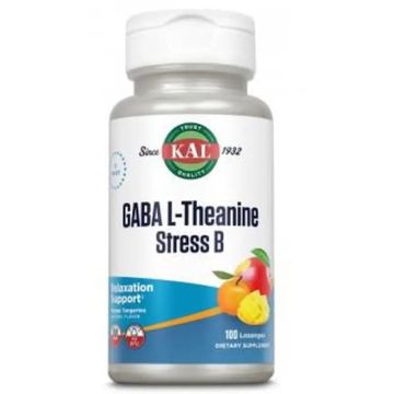 Solaray Gaba L-Theanine Stress B 100 Comprimidos