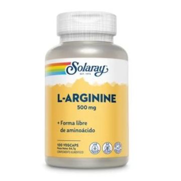 Solaray L-Arginine 500Mg. 100 Cápsulas
