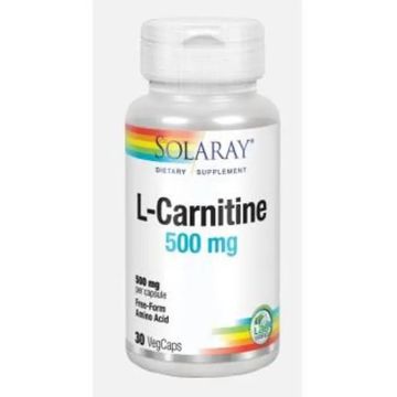 Solaray L-Carnitine 500Mg. 30 Cápsulas