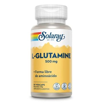 Solaray L Glutamine 500 Mg, 50 Cápsulas