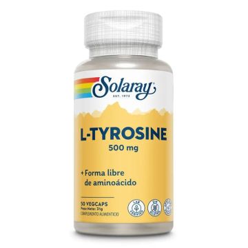 Solaray L-Tirosina 500 Mg, 50 Cápsulas