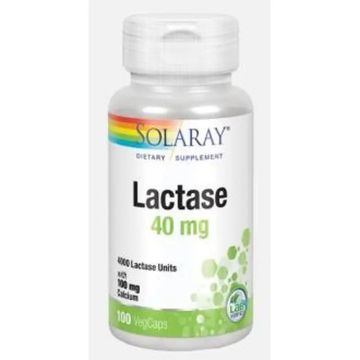 Solaray Lactase 40Mg. 4000Fcc 100 Cápsulasveg