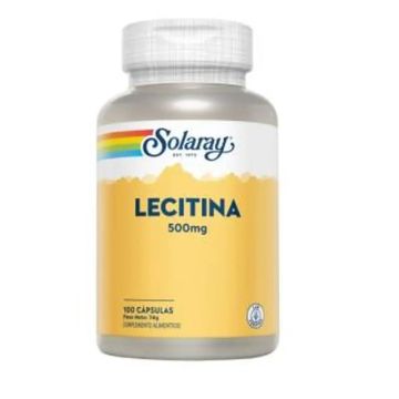 Solaray Lecitina Oil Free 100 Cápsulas