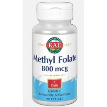 Solaray Metil Folate 800Mcg. 90 Comprimidos