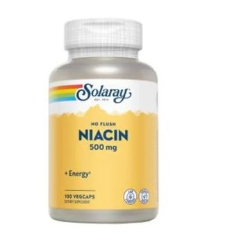 Solaray Niacin 500Mg. No Ruborizante 100 Cápsulas
