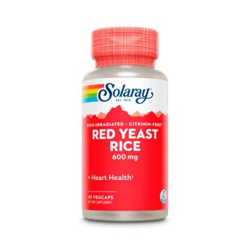 Solaray Red Yeast Rice (Levadura Roja de Arroz) 45 cápsulas