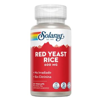 Solaray Red Yeast Rice 600Mg, 45 Cápsulas