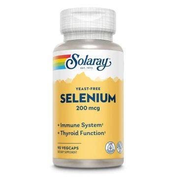 Solaray Sin Levaduras Selenio 200 Mcg 90 Cápsulas