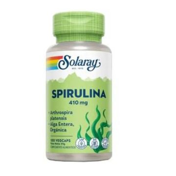Solaray Spirulina 410Mg. 100 Cápsulas
