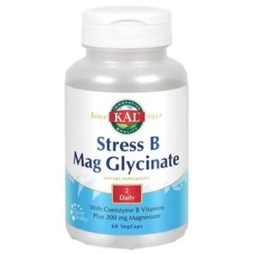 Solaray Stres B Mag Glycinate 60 Cápsulasveg.