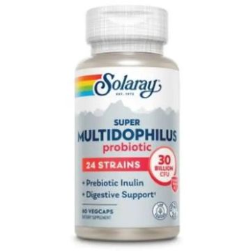 Solaray Super Multidophilus 24 60V Cápsulas (Refrigeracion)