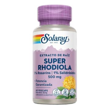 Solaray Super Rhodiola 500 Mg 60 Cápsulas