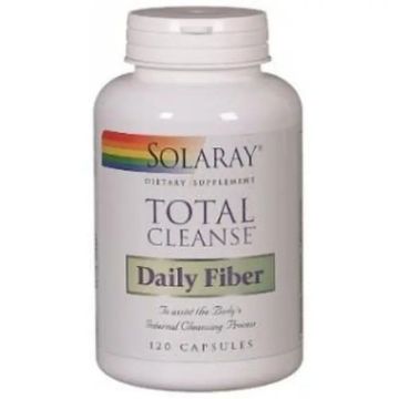 Solaray Total Cleanse Daily Fiber 120 Cápsulas