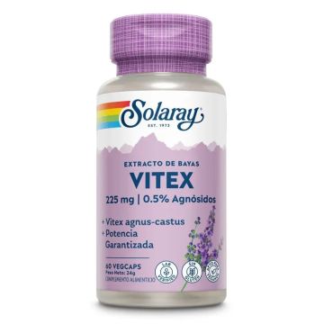 Solaray Vitex (Sauzgatillo), 60 Cápsulas