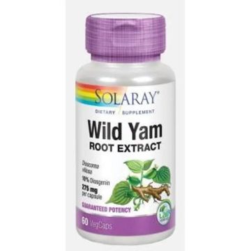Solaray Wild Yam (Mexican Yam) 60 Cápsulas