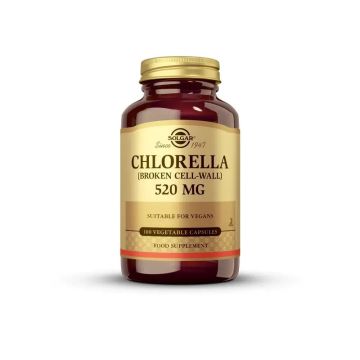 Solgar Clorela 520 mg. 100 cápsulas Vegetales