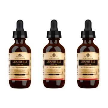 Solgar Vitamina B12 Líquida con BComplex Pack 3 x 59 ml