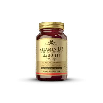 Solgar Vitamina D3 2200Ui, 100 Cápsulas
