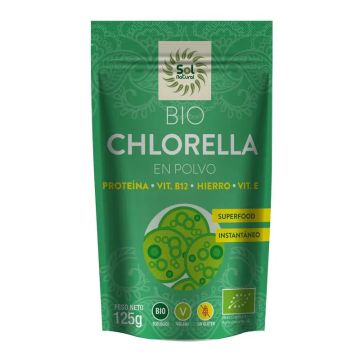 Solnatural Chlorella En Polvo Bio, 125 Gr