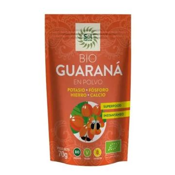 Solnatural Guarana En Polvo Bio  70 gr