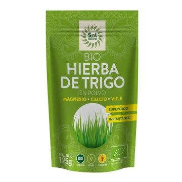 Solnatural Hierba De Trigo En Polvo, 125 Gr