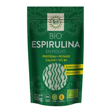 Solnatural Spirulina En Polvo Bio  125 gr