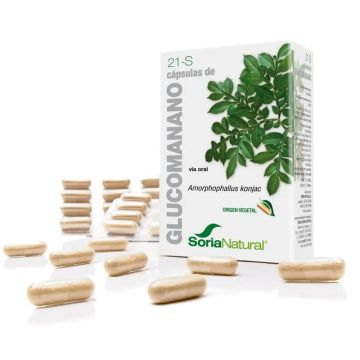 Soria Natural 21-S Glucomanano 400 Mg 60 Cápsulas