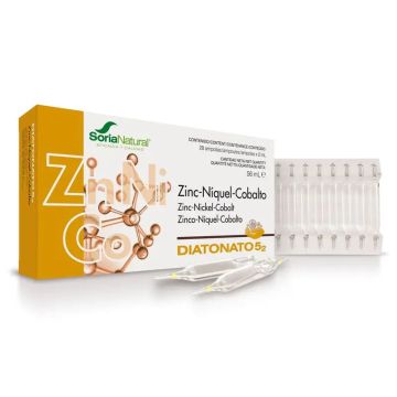 Soria Natural Diatonato 5/2 Zinc/Niquel/Cobal, 20 Ampollas De 2 Ml