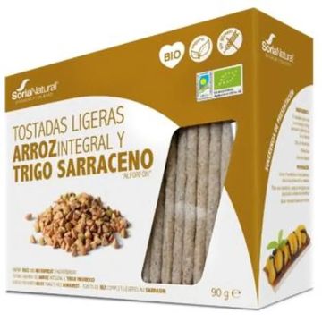 Soria Natural Tostadas De Arroz Integral Y Trigo Sarraceno 95Gr.