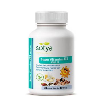 Sotya Super Vitamina D3 3000Ui 400Mg  90 cápsulas
